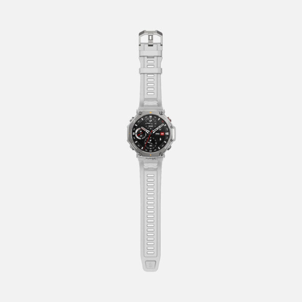 Amazfit T-Rex 3 Rugged GPS Smartwatch with White Strap