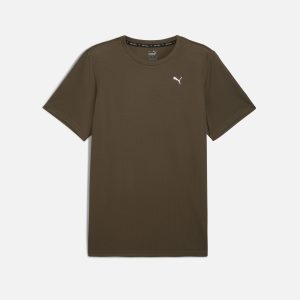 PUMA Performance Men's Short Sleeve T-Shirt Dark Olive Green