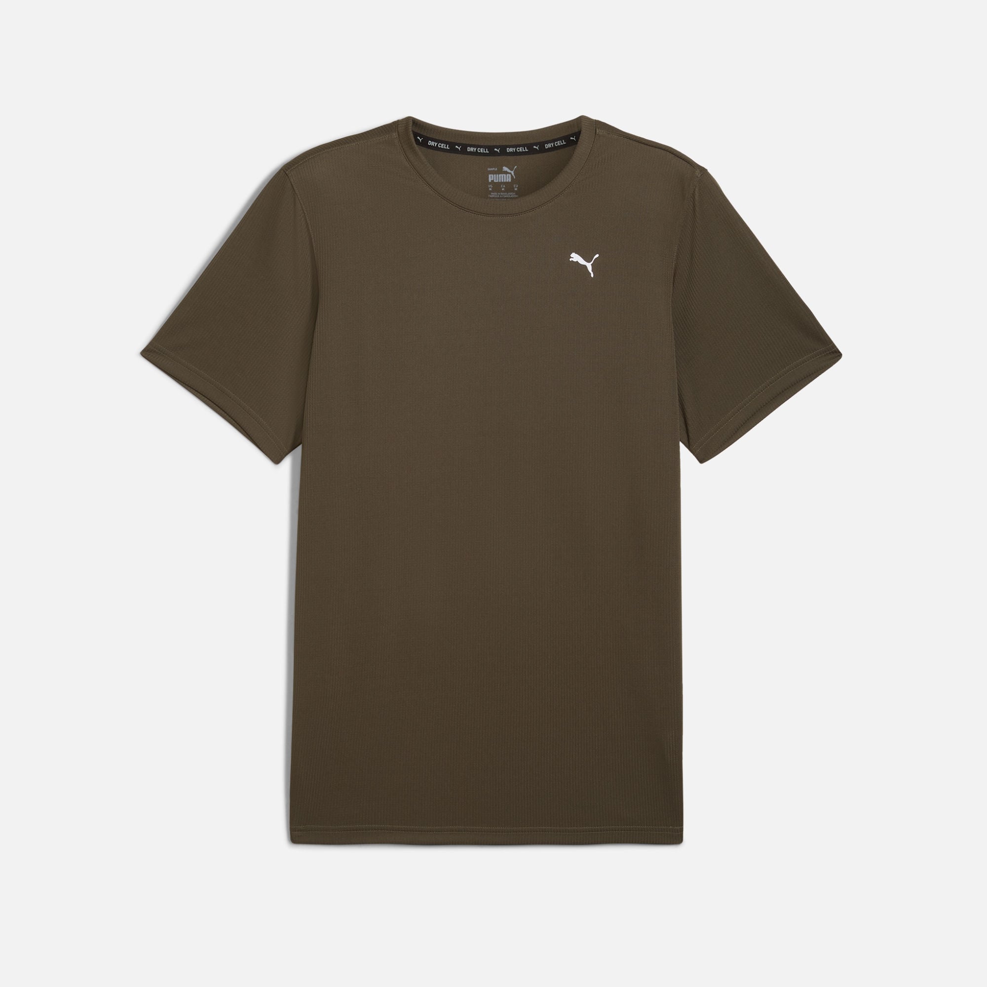 PUMA Performance Men's Short Sleeve T-Shirt Dark Olive Green
