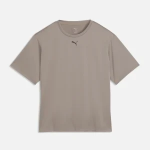 PUMA Women's Train All Day Essentials T-Shirt Mouse Grey Heather