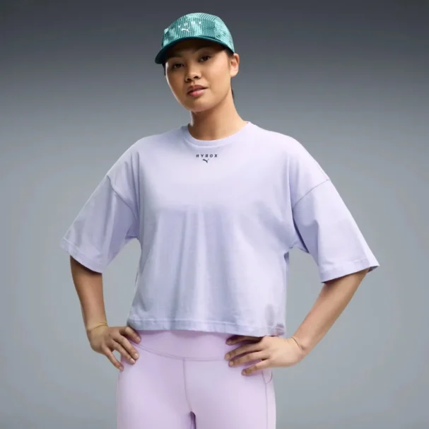 PUMA x HYROX Women’s Cropped Lifestyle T-Shirt Light Lavender