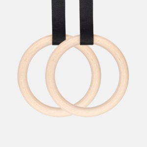 REBEL Classic Wooden Gymnastic Rings 28mm