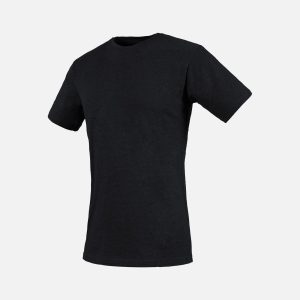 REBEL Men's Plain T-Shirt Black
