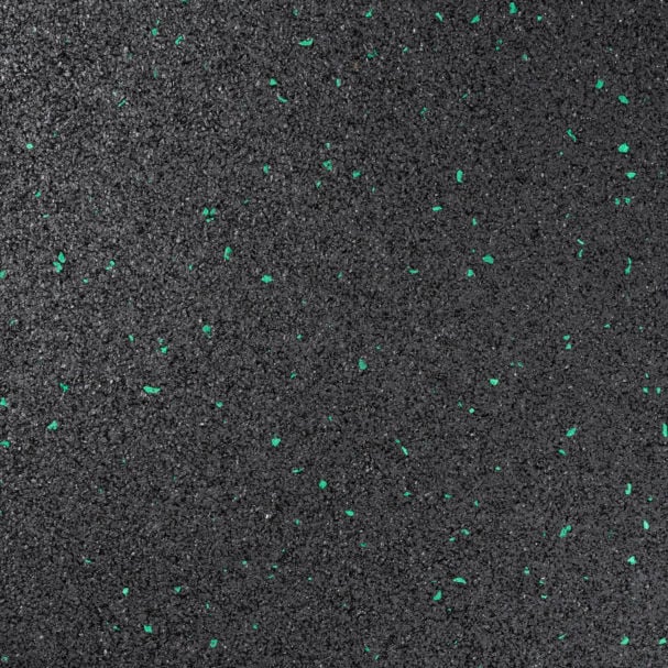 REBEL Rubber Gym Flooring Green Fleck 15mm