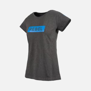 REBEL Women's Wolf T-Shirt Grey