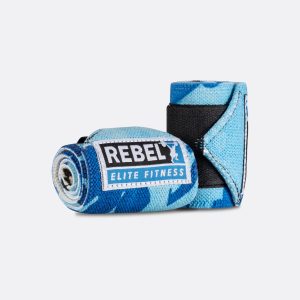 REBEL Wrist Wraps Blue Camo