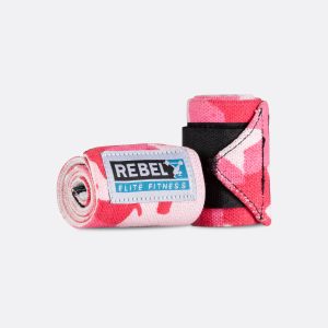 REBEL Wrist Wraps Pink Camo