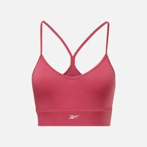 Reebok Women's ID Train Printed Tri-Back Bra Pink