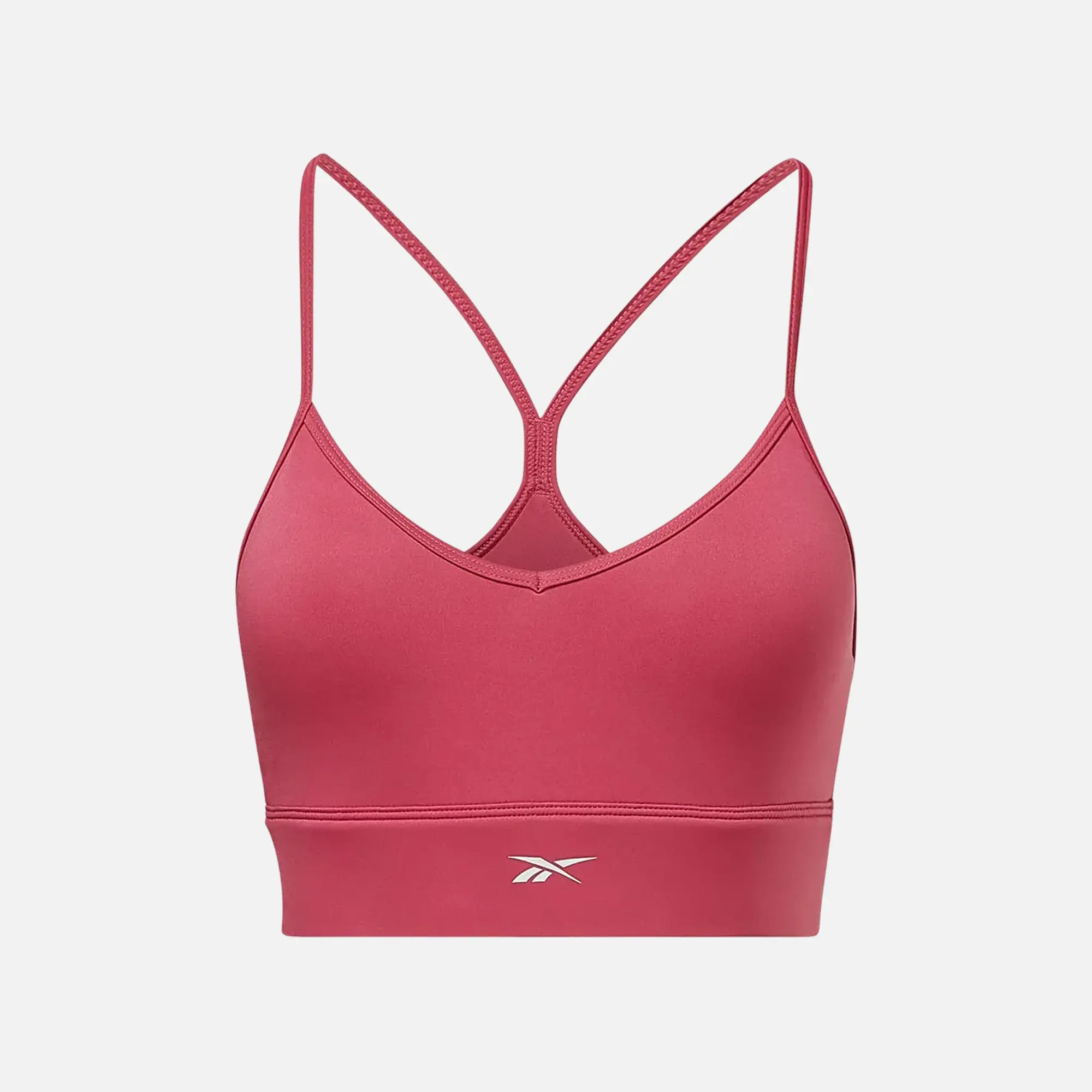 Reebok Women's ID Train Printed Tri-Back Bra Pink
