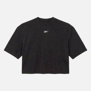 Reebok Women's Lux Batwing Graphic T-Shirt Black