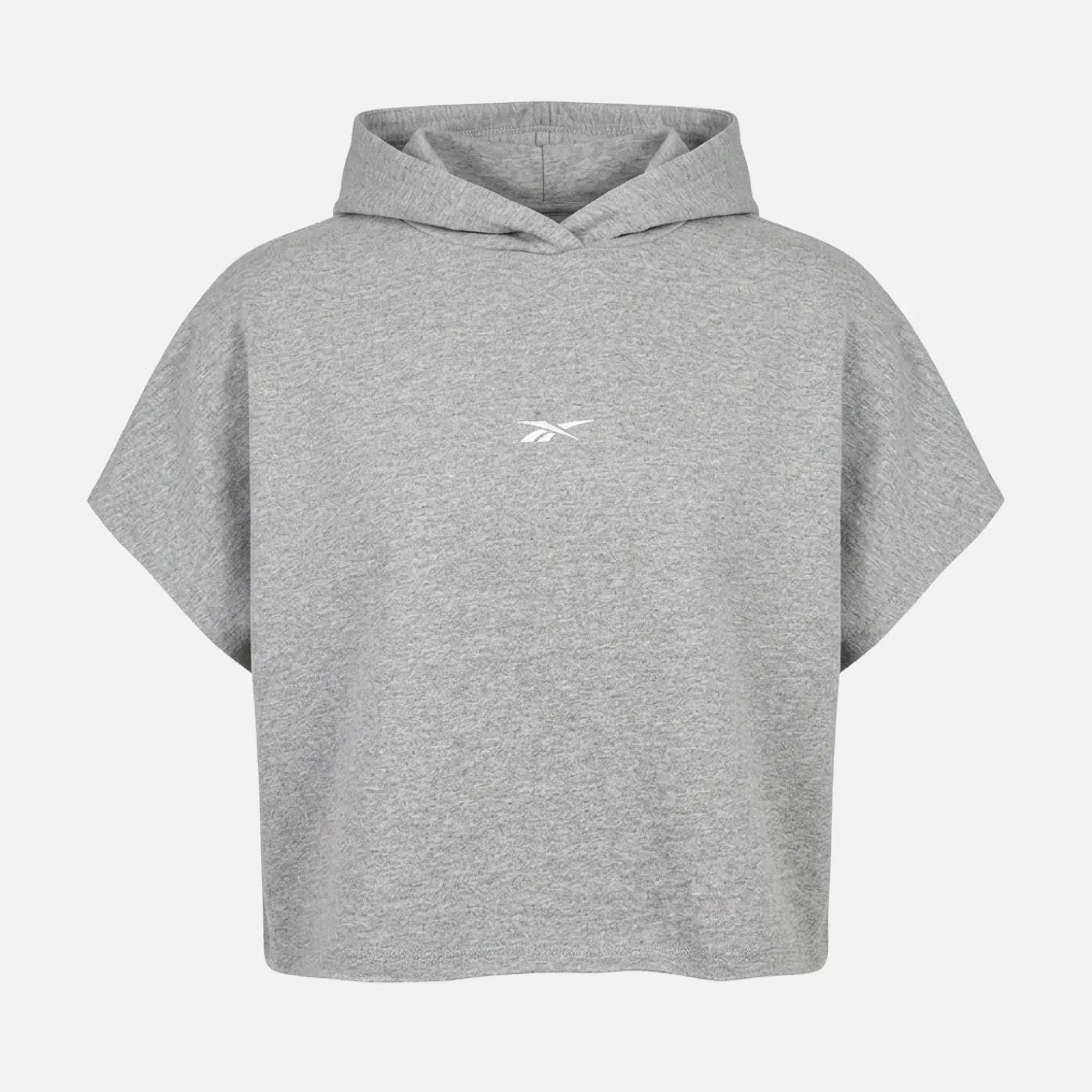 Reebok Women's Lux Graphic Sleeveless Hoodie Grey